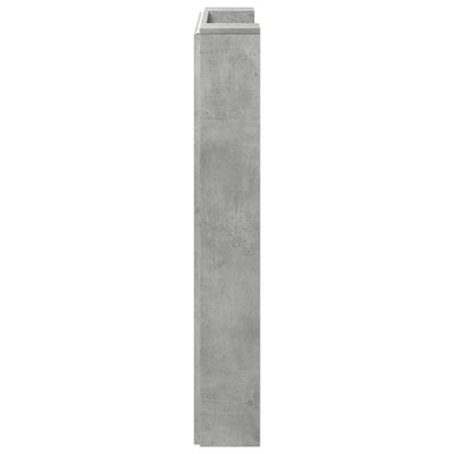 Hoofdbord Beton Grijs 100 x 16,5 x 103,5 cm Bewerkt hout