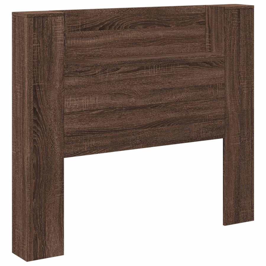 Hoofdbord Bruin Eiken 120 x 16,5 x 103,5 cm Bewerkt hout