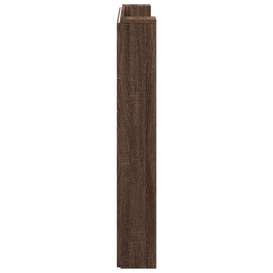 Hoofdbord Bruin Eiken 120 x 16,5 x 103,5 cm Bewerkt hout