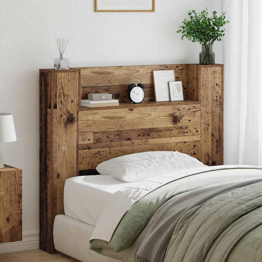 Hoofdeinde kas Oud Hout 120 x 15 x 103.5 cm Bewerkt hout