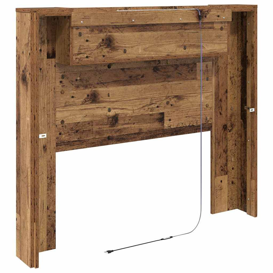 Hoofdeinde kas Oud Hout 120 x 15 x 103.5 cm Bewerkt hout