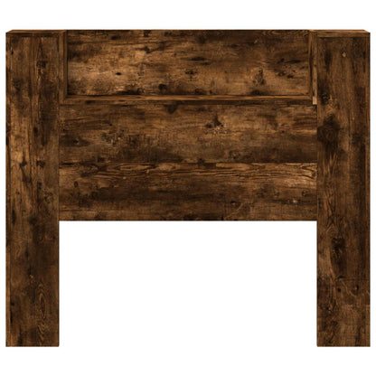 Hoofdbord Gerookt eiken 120 x 16,5 x 103,5 cm Bewerkt hout