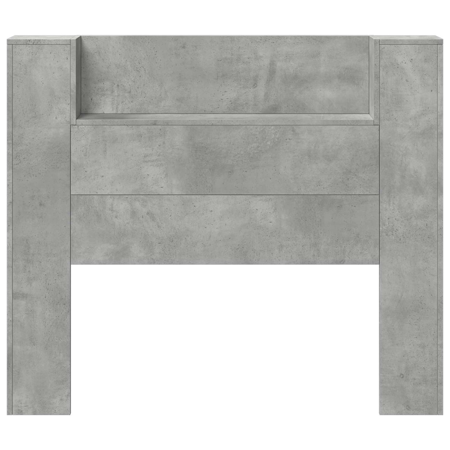 Hoofdbord Beton Grijs 120 x 16,5 x 103,5 cm Bewerkt hout