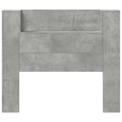 Hoofdbord Beton Grijs 120 x 16,5 x 103,5 cm Bewerkt hout