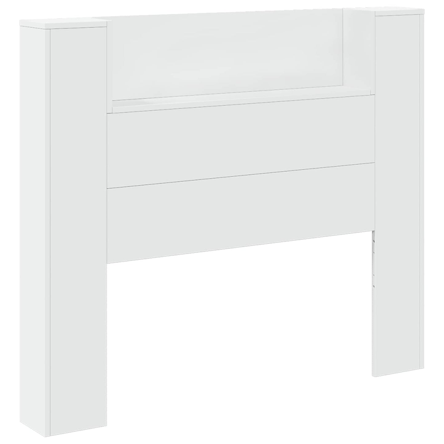 Hoofdbord met hoofdeinde Wit 120 x 16,5 x 103,5 cm Bewerkt hout