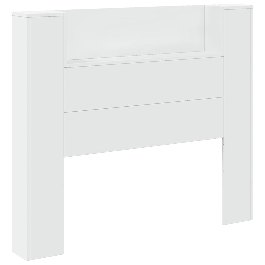 Hoofdbord met hoofdeinde Wit 120 x 16,5 x 103,5 cm Bewerkt hout