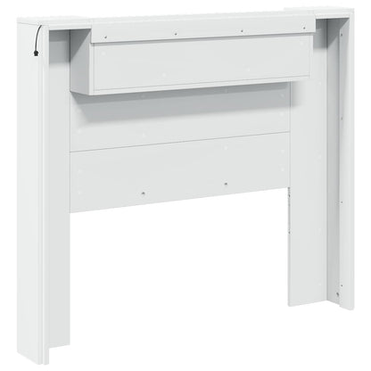 Hoofdbord met hoofdeinde Wit 120 x 16,5 x 103,5 cm Bewerkt hout