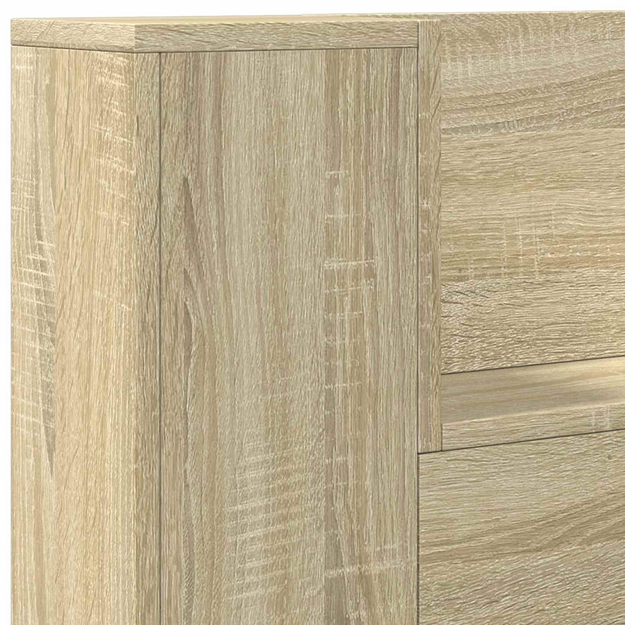 Hoofdbord Sonoma Eiken 120 x 16,5 x 103,5 cm Bewerkt hout