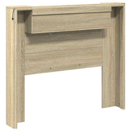 Hoofdbord Sonoma Eiken 120 x 16,5 x 103,5 cm Bewerkt hout