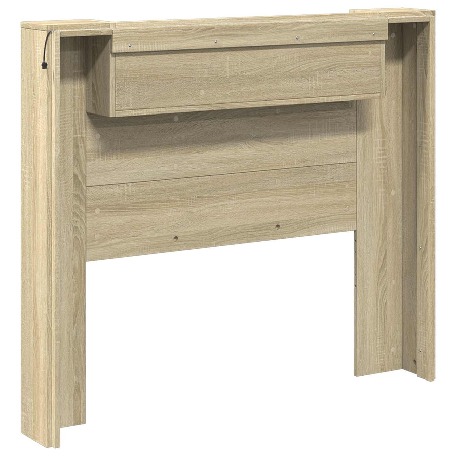 Hoofdbord Sonoma Eiken 120 x 16,5 x 103,5 cm Bewerkt hout
