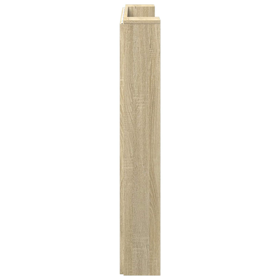 Hoofdbord Sonoma Eiken 120 x 16,5 x 103,5 cm Bewerkt hout