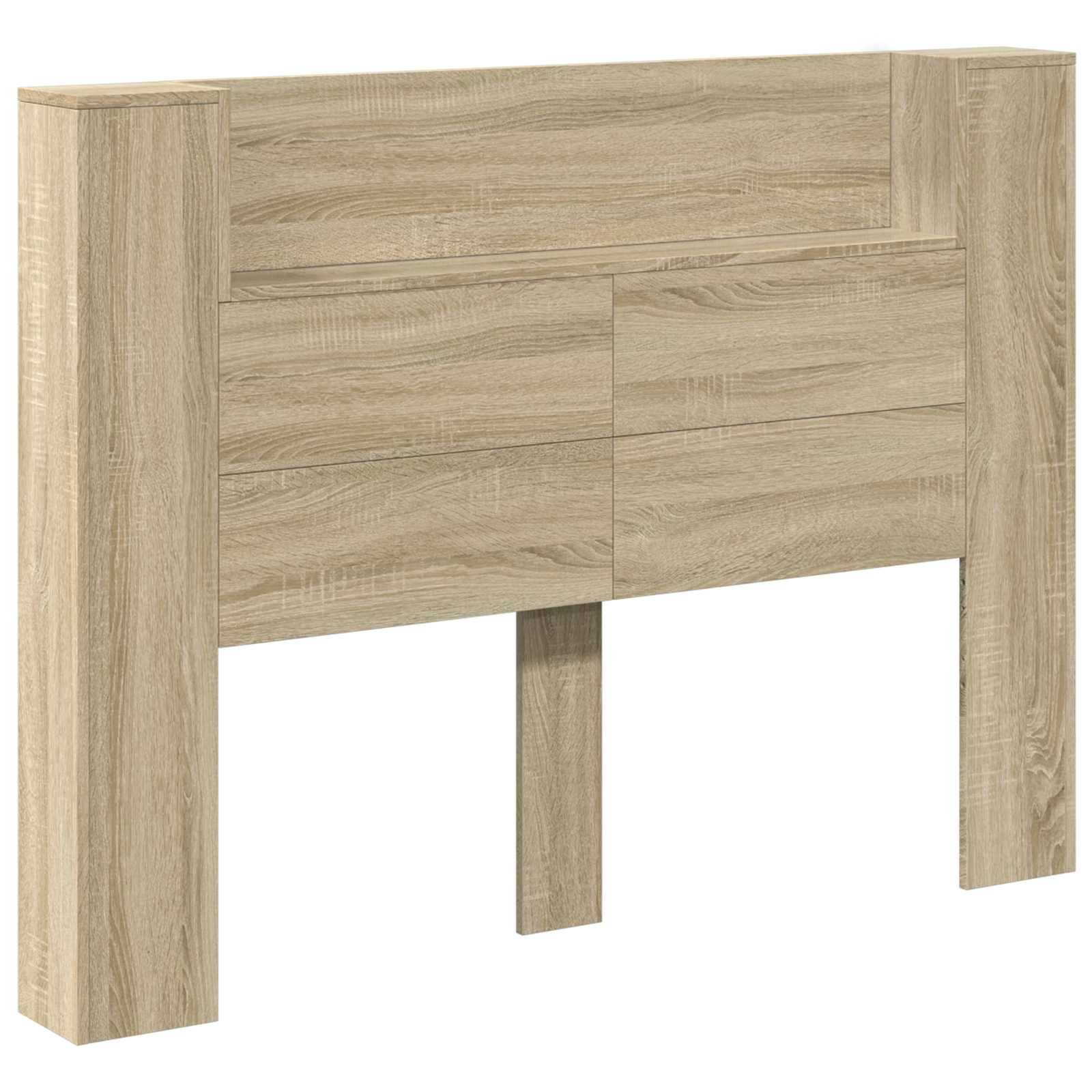 Hoofdbord Sonoma Eiken 140 x 16,5 x 103,5 cm Bewerkt hout