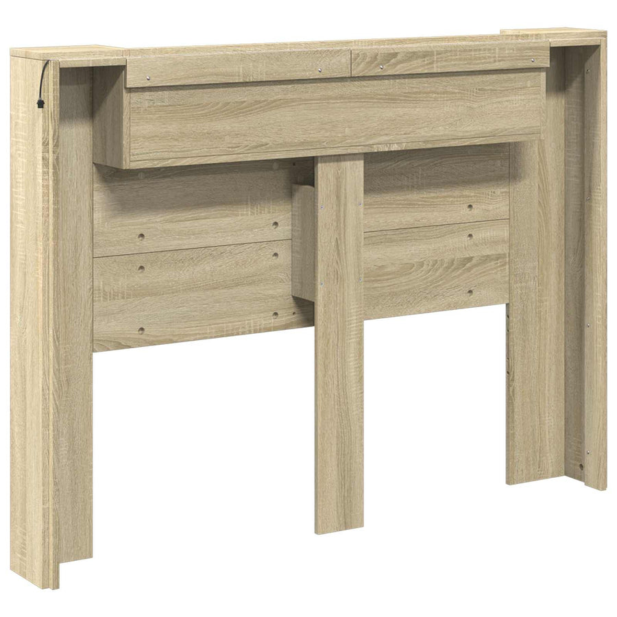 Hoofdbord Sonoma Eiken 140 x 16,5 x 103,5 cm Bewerkt hout