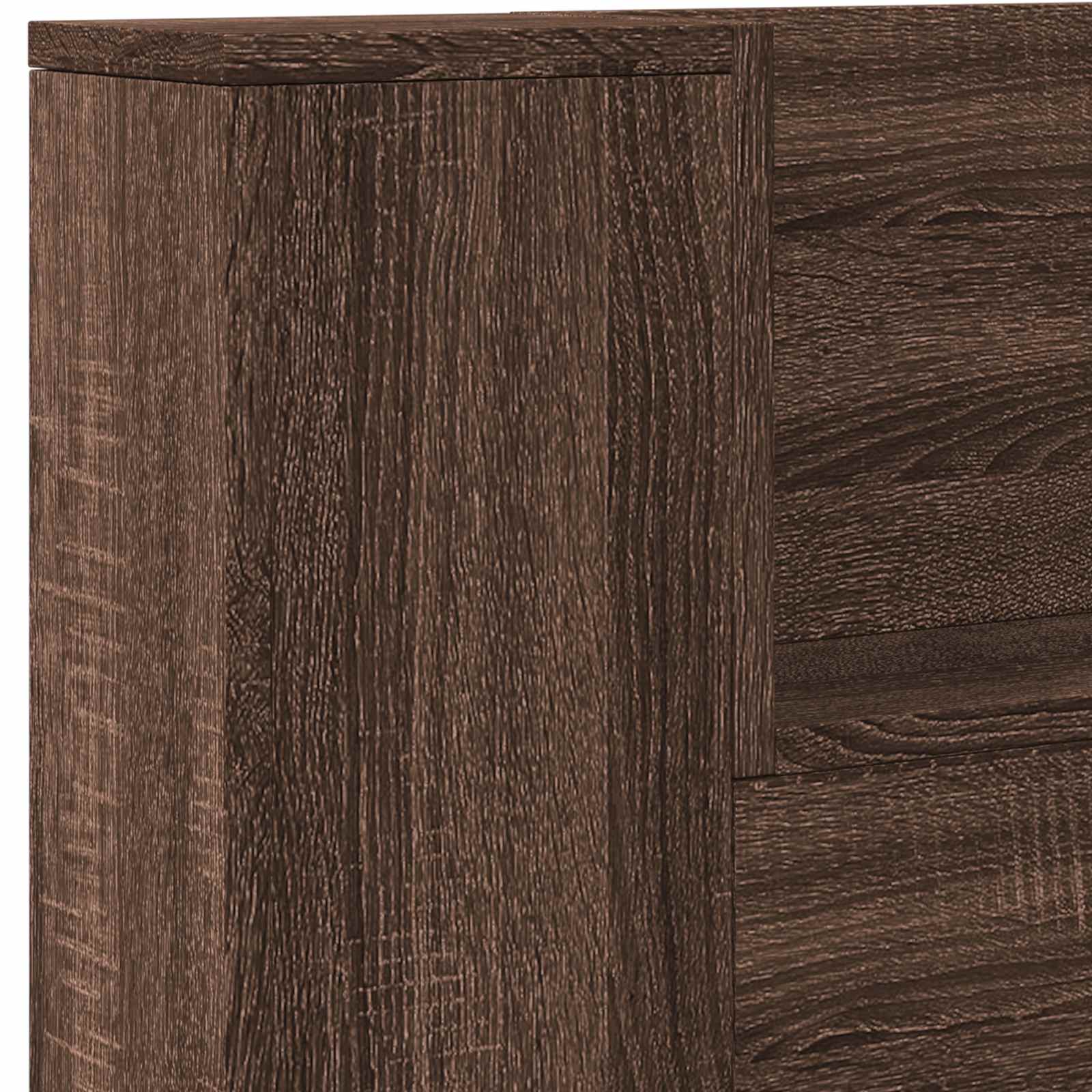 Hoofdbord Bruin Eiken 140 x 16,5 x 103,5 cm Bewerkt hout