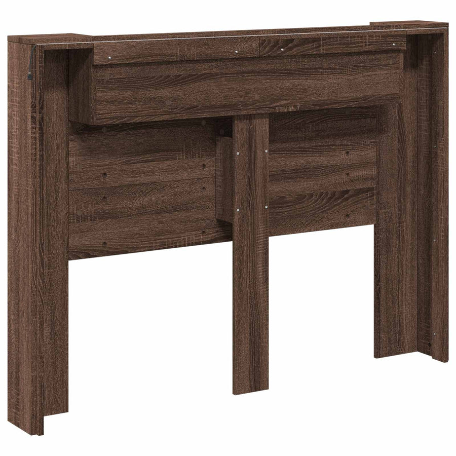 Hoofdbord Bruin Eiken 140 x 16,5 x 103,5 cm Bewerkt hout