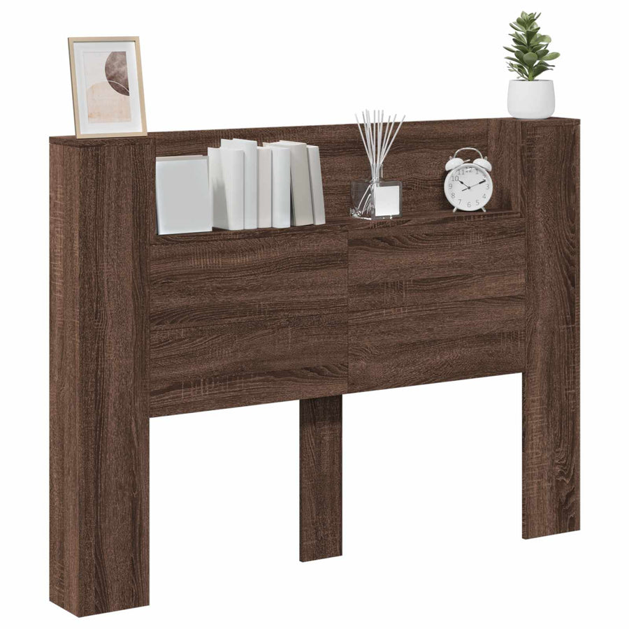 Hoofdbord Bruin Eiken 140 x 16,5 x 103,5 cm Bewerkt hout