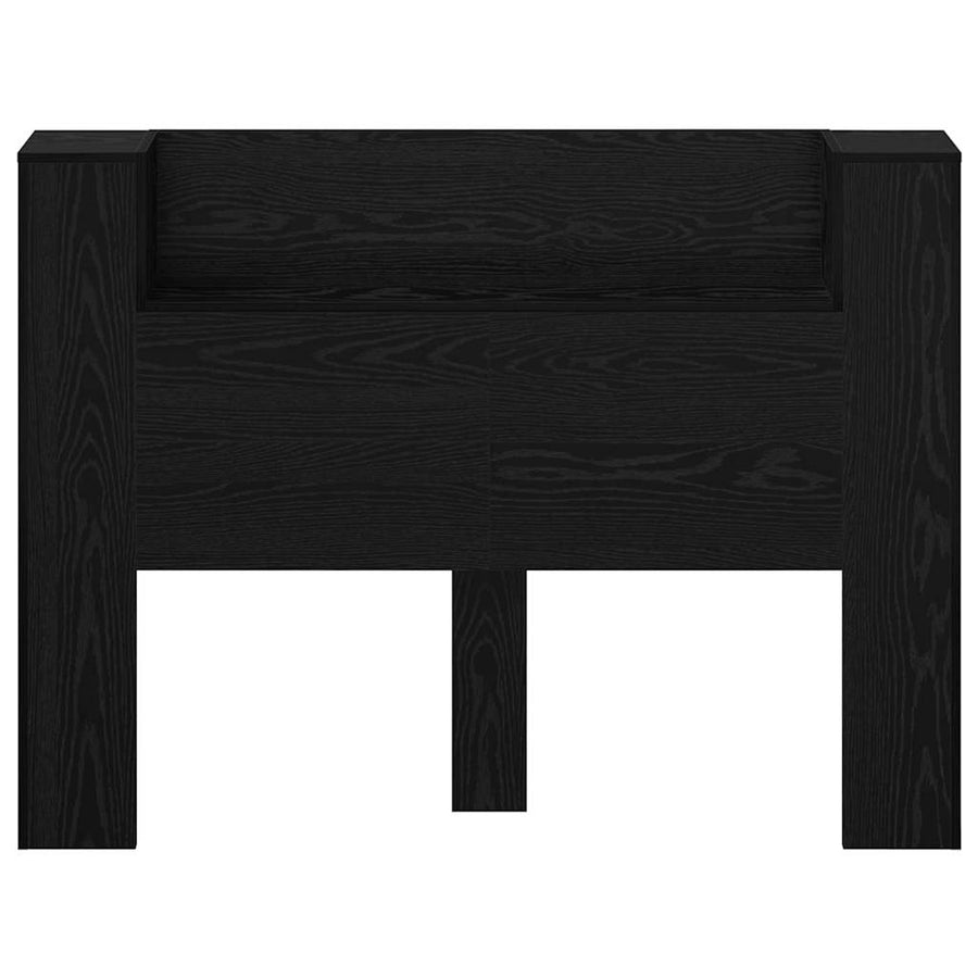 Hoofdbord Zwart Eiken 140 x 17 x 104,5 cm Bewerkt hout