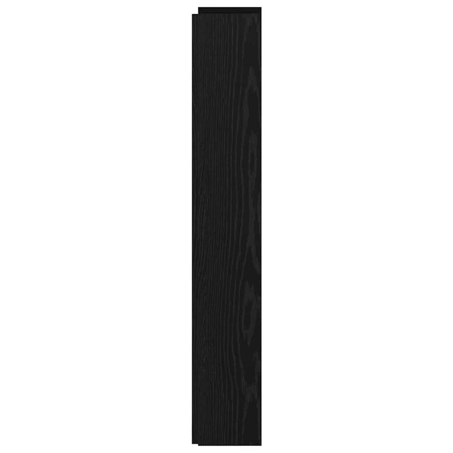 Hoofdbord Zwart Eiken 140 x 17 x 104,5 cm Bewerkt hout