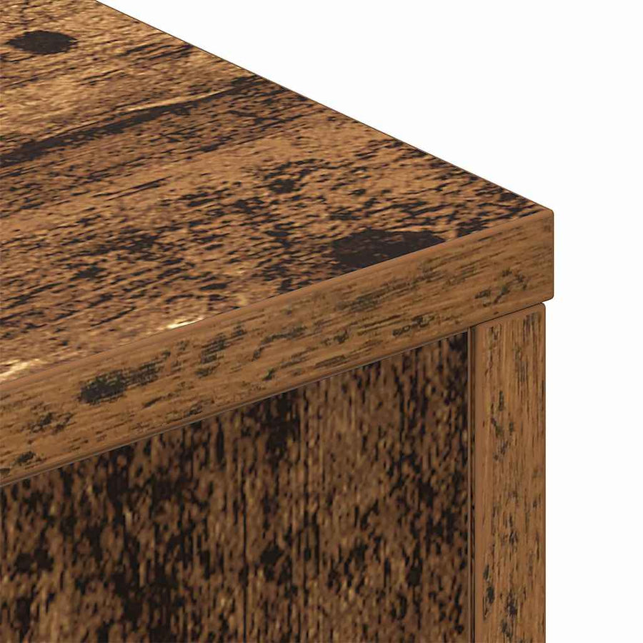Hoofdbord met plank Oudhout 140 x 17 x 104,5 cm Bewerkt hout