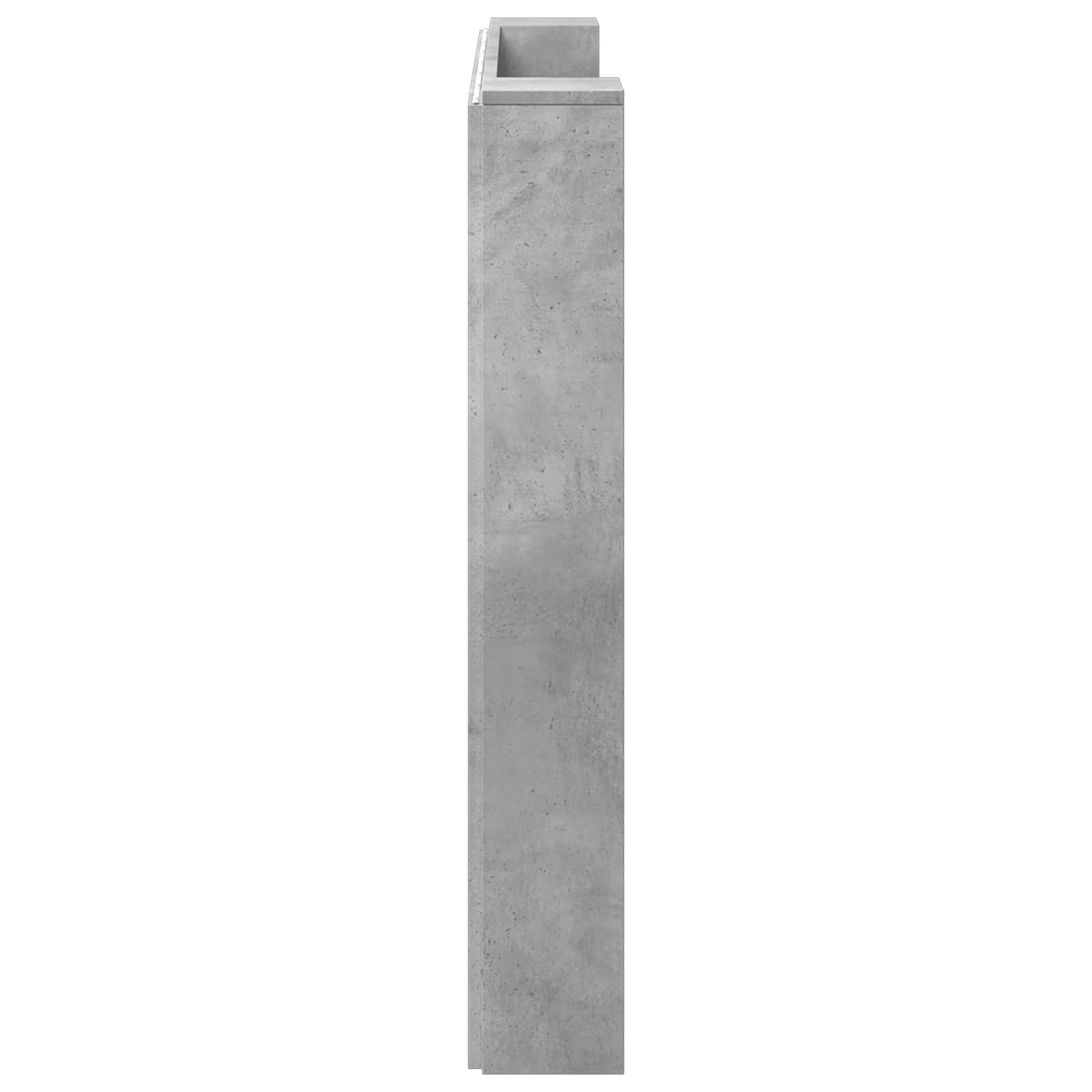 Hoofdbord Beton Grijs 140 x 16,5 x 103,5 cm Bewerkt hout