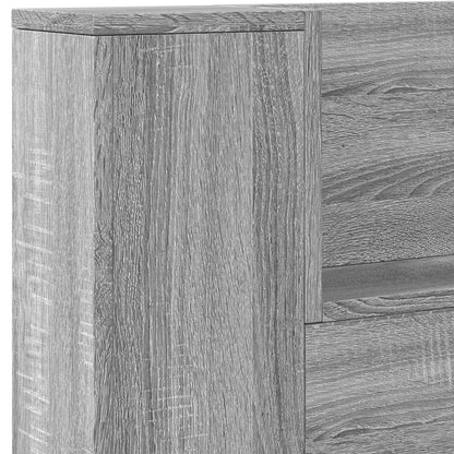 Hoofdbord Grijs Sonoma 160 x 16,5 x 103,5 cm Bewerkt hout