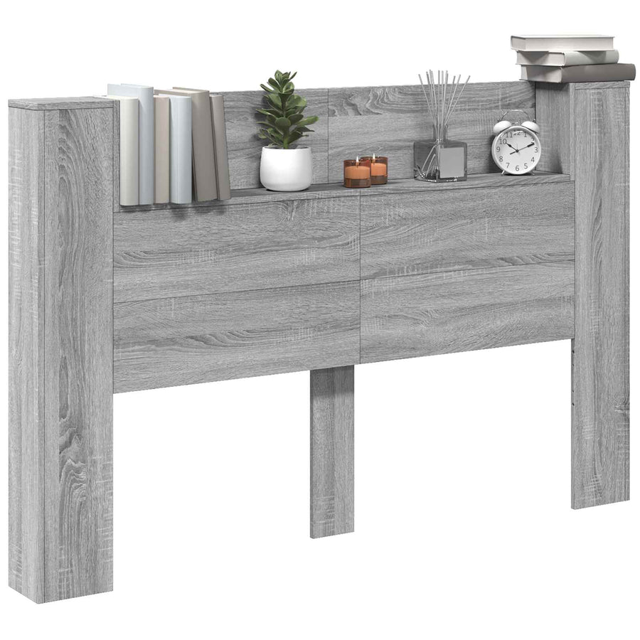 Hoofdbord Grijs Sonoma 160 x 16,5 x 103,5 cm Bewerkt hout