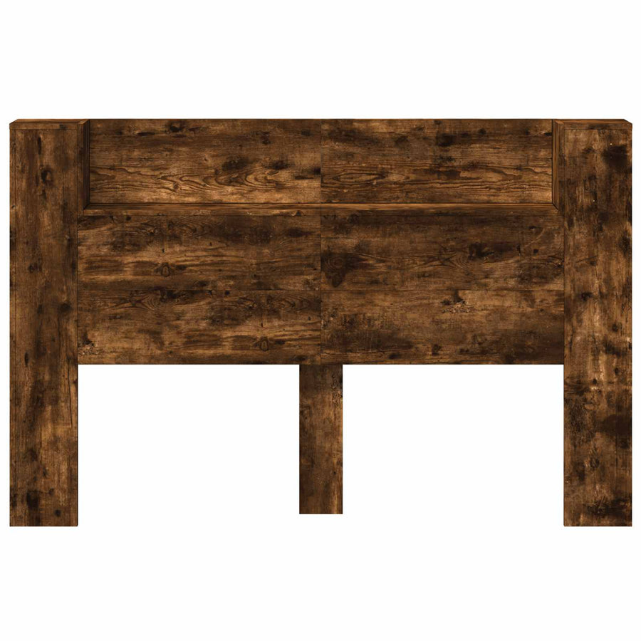 Hoofdbord Gerookt eiken 160 x 16,5 x 103,5 cm Bewerkt hout