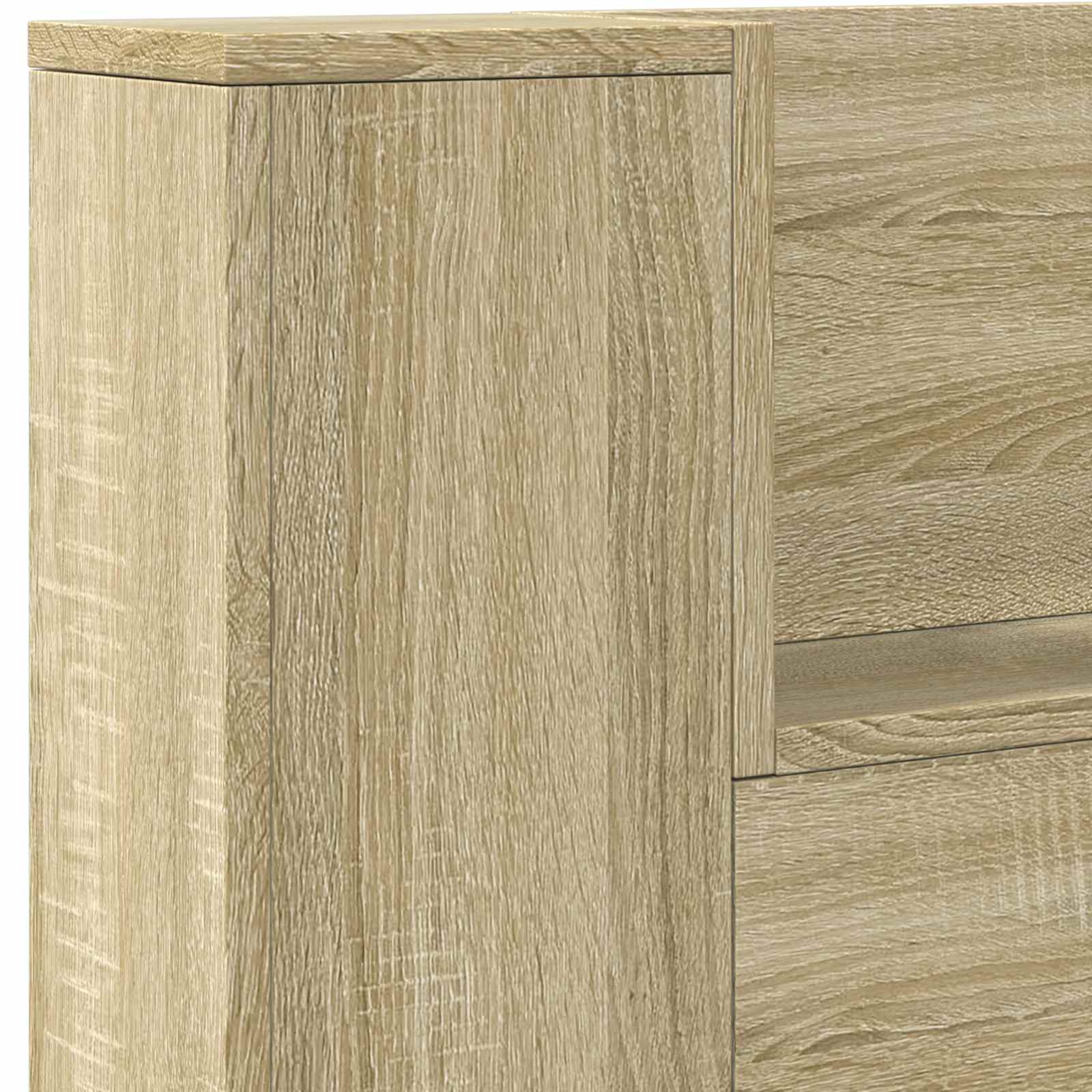 Hoofdbord Sonoma Eiken 160 x 16,5 x 103,5 cm Bewerkt hout