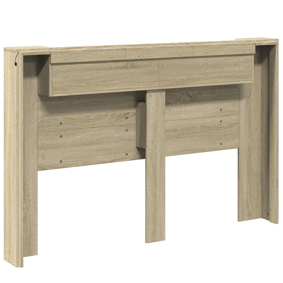 Hoofdbord Sonoma Eiken 160 x 16,5 x 103,5 cm Bewerkt hout