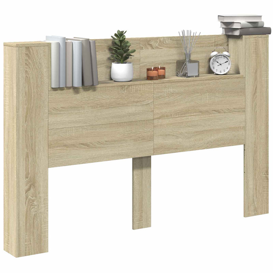 Hoofdbord Sonoma Eiken 160 x 16,5 x 103,5 cm Bewerkt hout