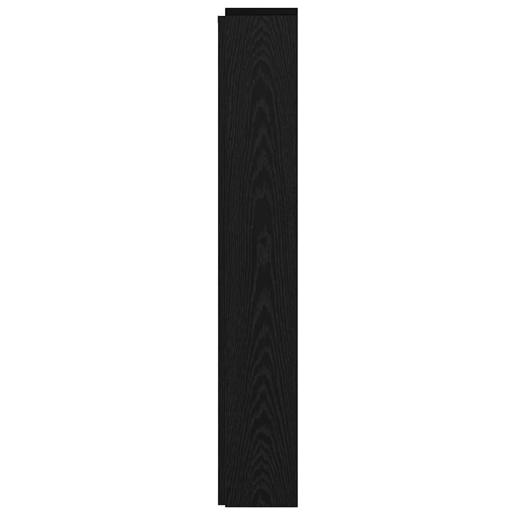 Hoofdbord Zwart Eiken 160 x 17 x 104,5 cm Bewerkt hout