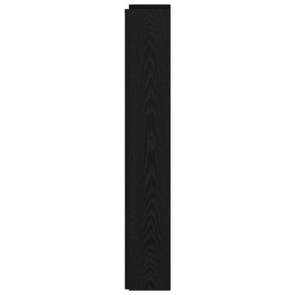Hoofdbord Zwart Eiken 160 x 17 x 104,5 cm Bewerkt hout