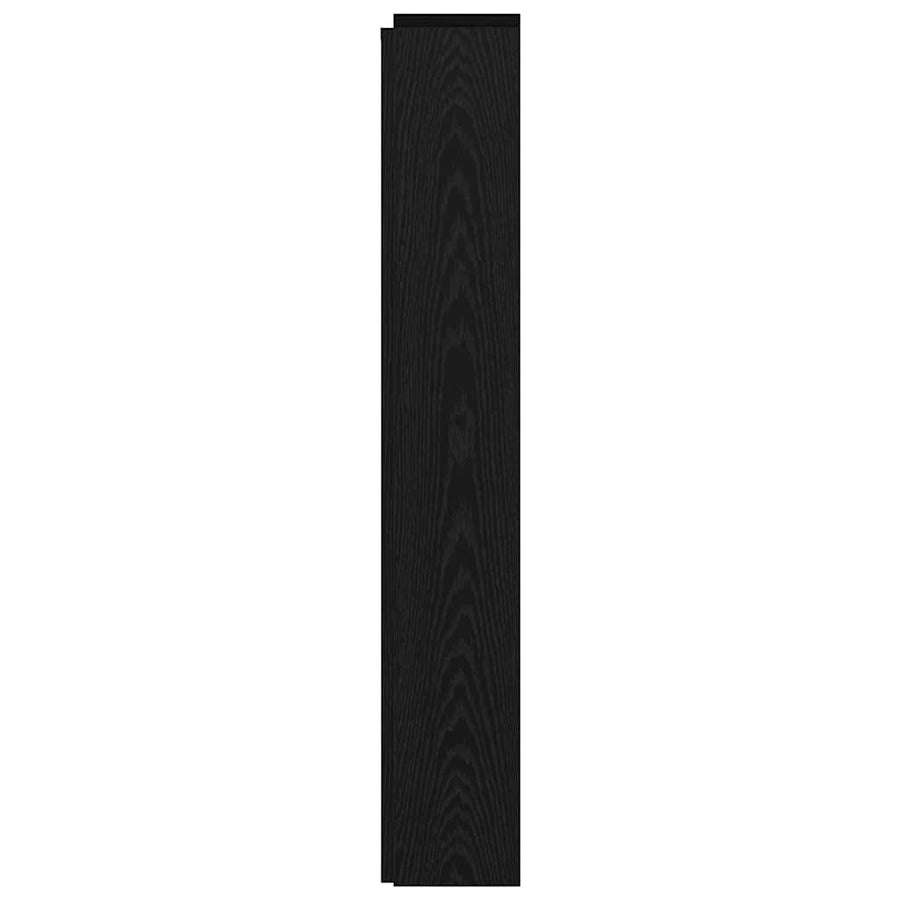 Hoofdbord Zwart Eiken 160 x 17 x 104,5 cm Bewerkt hout