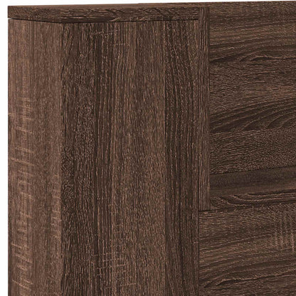 Hoofdbord Bruin Eiken 160 x 16,5 x 103,5 cm Bewerkt hout