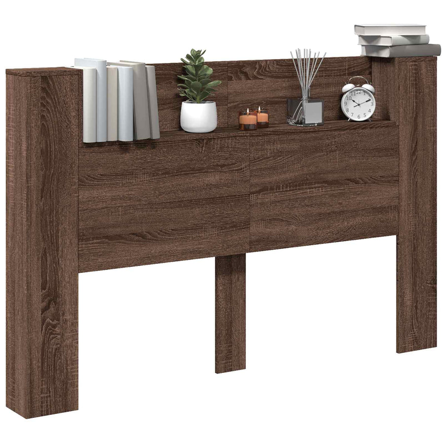 Hoofdbord Bruin Eiken 160 x 16,5 x 103,5 cm Bewerkt hout