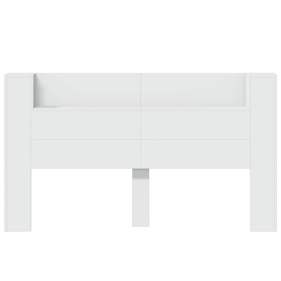 Hoofdbord met hoofdeinde Wit 180 x 16,5 x 103,5 cm Bewerkt hout