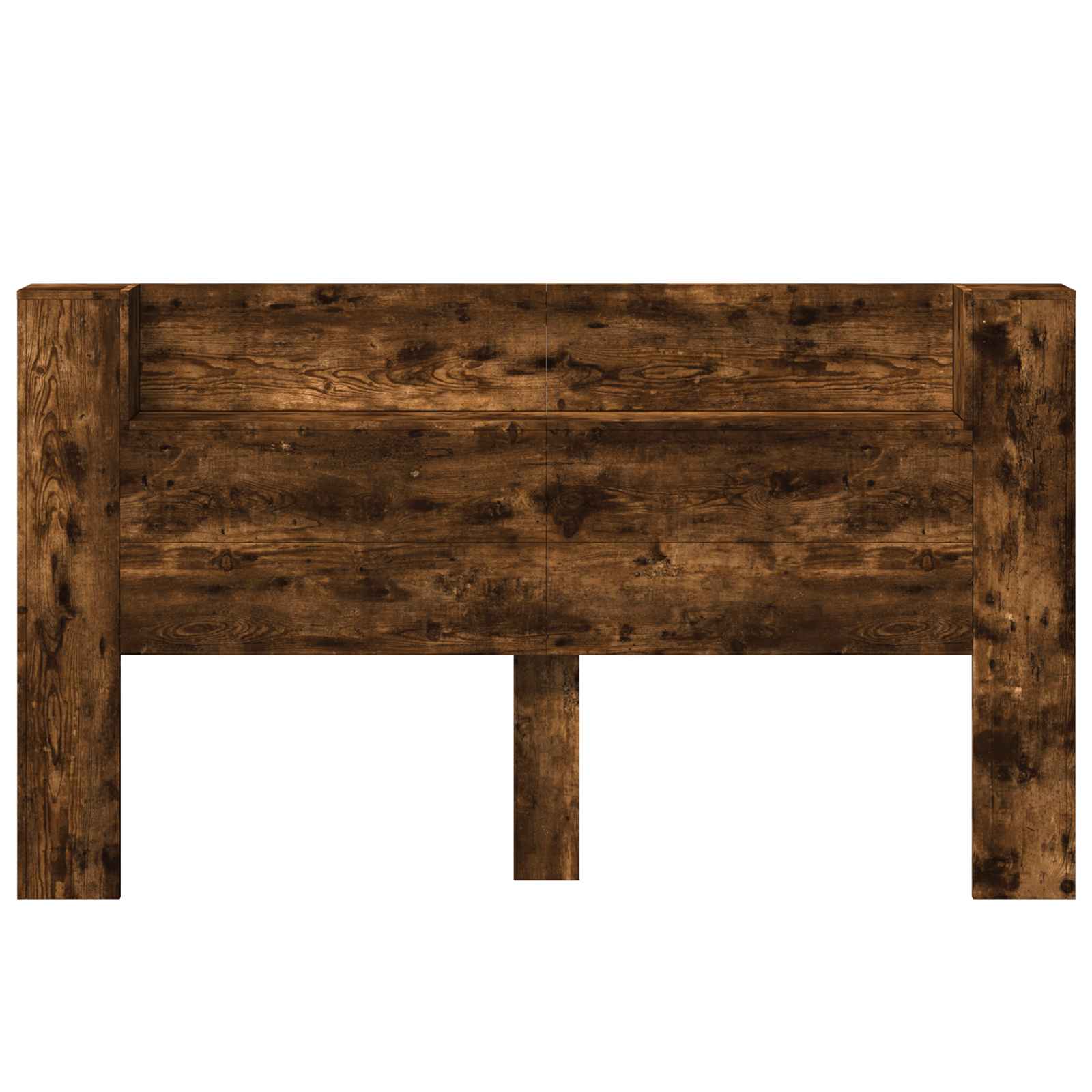 Hoofdbord Gerookt eiken 180 x 16,5 x 103,5 cm Bewerkt hout