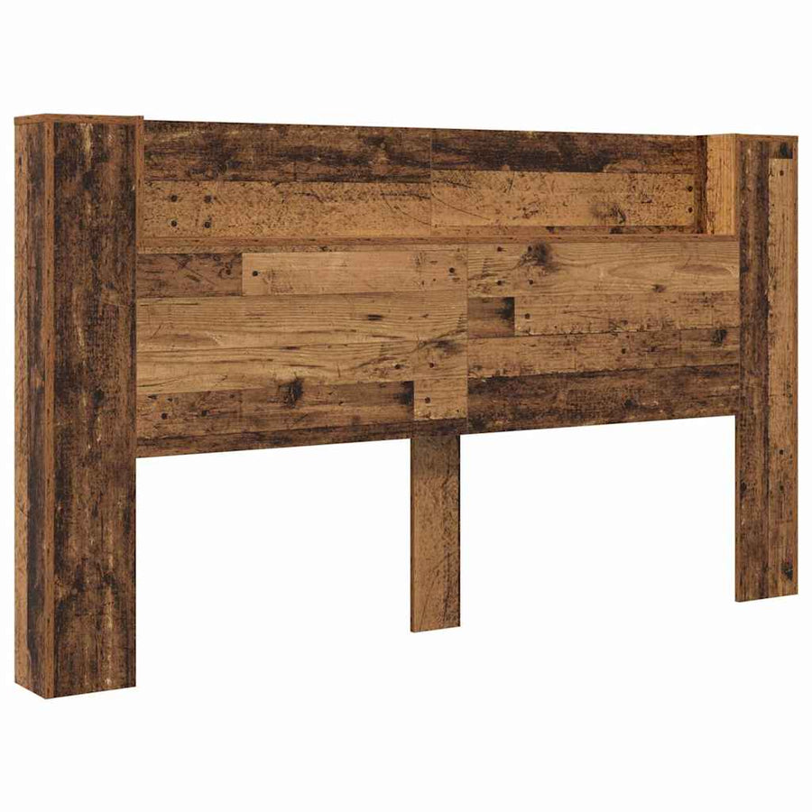 Hoofdbord met plank Oudhout 180 x 17 x 104,5 cm Bewerkt hout