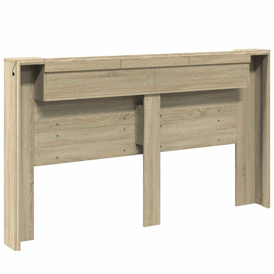 Hoofdbord Sonoma Eiken 180 x 16,5 x 103,5 cm Bewerkt hout
