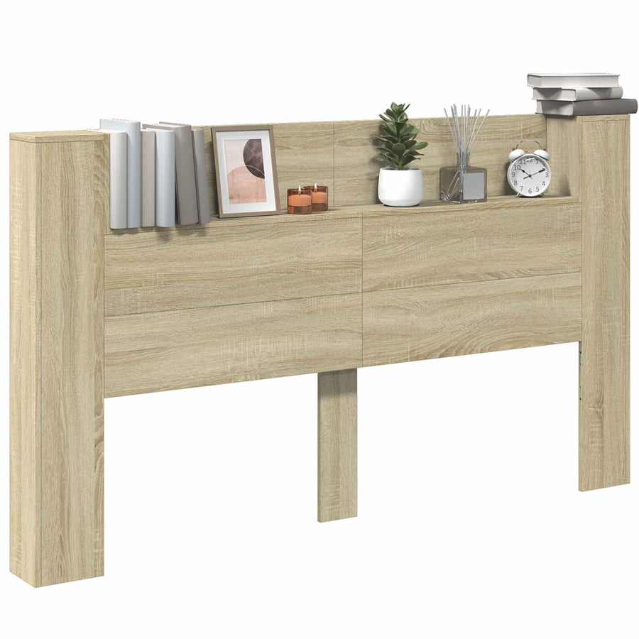 Hoofdbord Sonoma Eiken 180 x 16,5 x 103,5 cm Bewerkt hout
