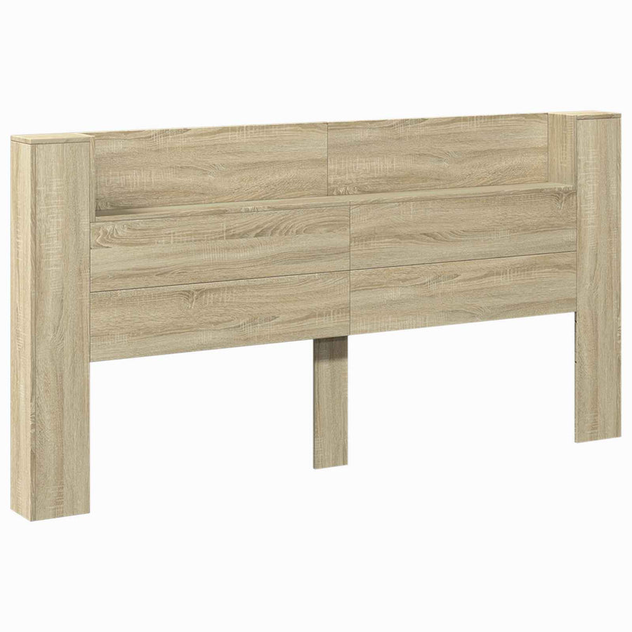 Hoofdbord Sonoma Eiken 200 x 16,5 x 103,5 cm Bewerkt hout