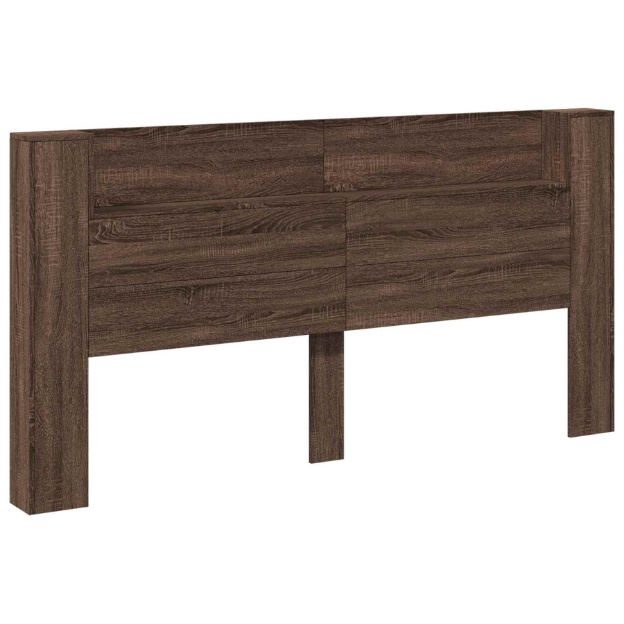 Hoofdbord Bruin Eiken 200 x 16,5 x 103,5 cm Bewerkt hout
