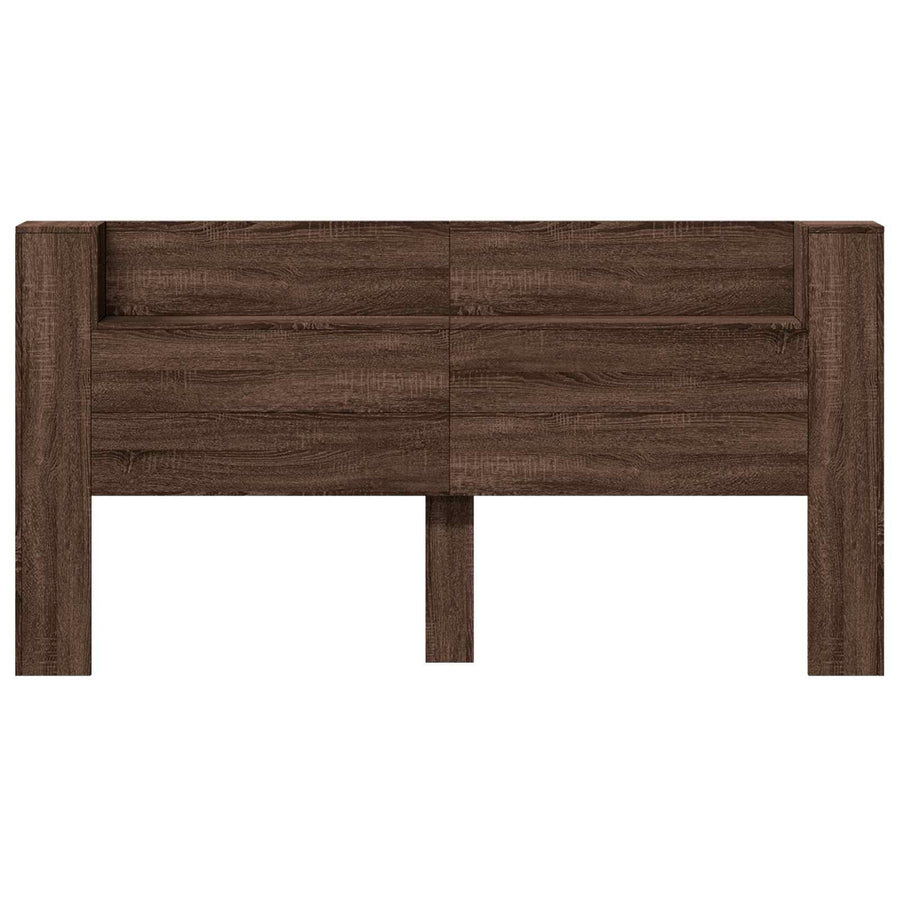 Hoofdbord Bruin Eiken 200 x 16,5 x 103,5 cm Bewerkt hout