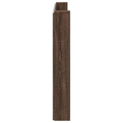 Hoofdbord Bruin Eiken 200 x 16,5 x 103,5 cm Bewerkt hout