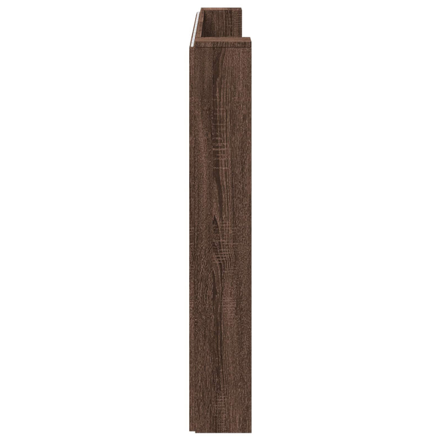 Hoofdbord Bruin Eiken 200 x 16,5 x 103,5 cm Bewerkt hout