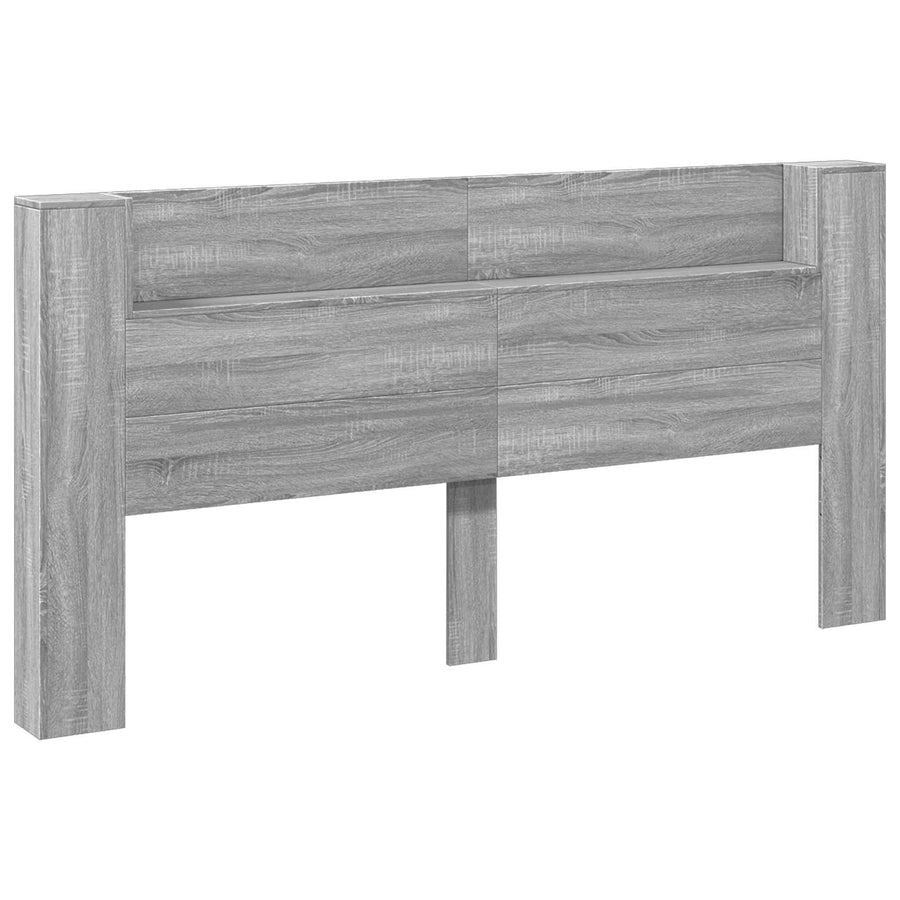 Hoofdbord Grijs Sonoma 200 x 16,5 x 103,5 cm Bewerkt hout