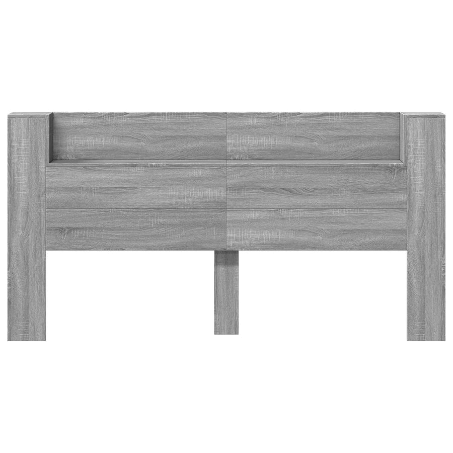 Hoofdbord Grijs Sonoma 200 x 16,5 x 103,5 cm Bewerkt hout