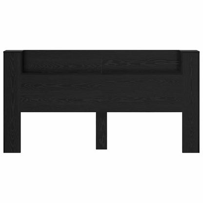 Hoofdeinde kas Zwart Eiken 120 x 15 x 103.5 cm Bewerkt hout