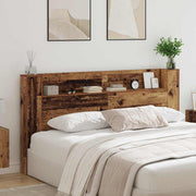 Hoofdbord met plank 200x15x103,5 cm oud hout