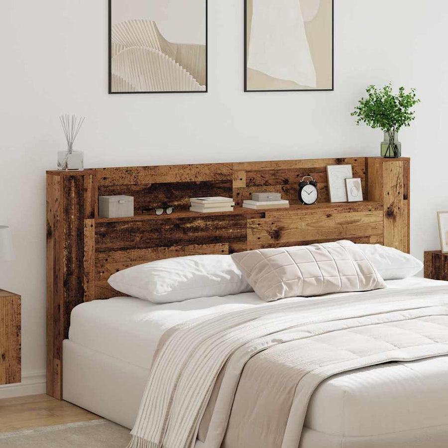 Hoofdeinde kas Oud Hout 120 x 15 x 103.5 cm Bewerkt hout